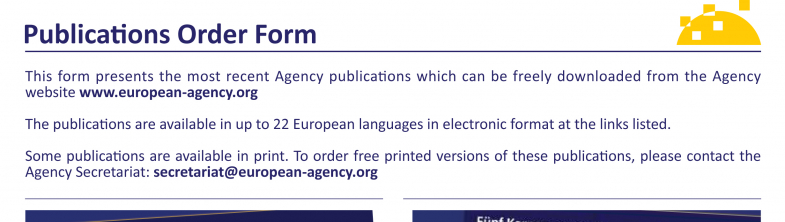 image of the Publications Order Form 2016