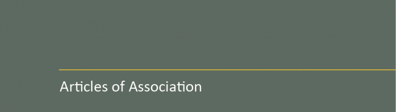 cover of the Articles of Association