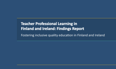 Cover of the report on teacher professional learning